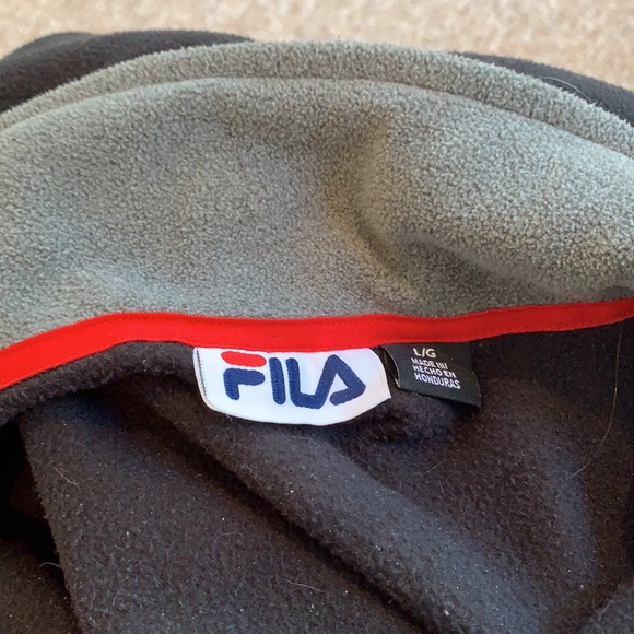 Black Fila fleece pull over - Picture 3 of 3